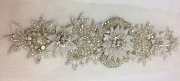 Ivory/Silver Diamante Motif - Image 3