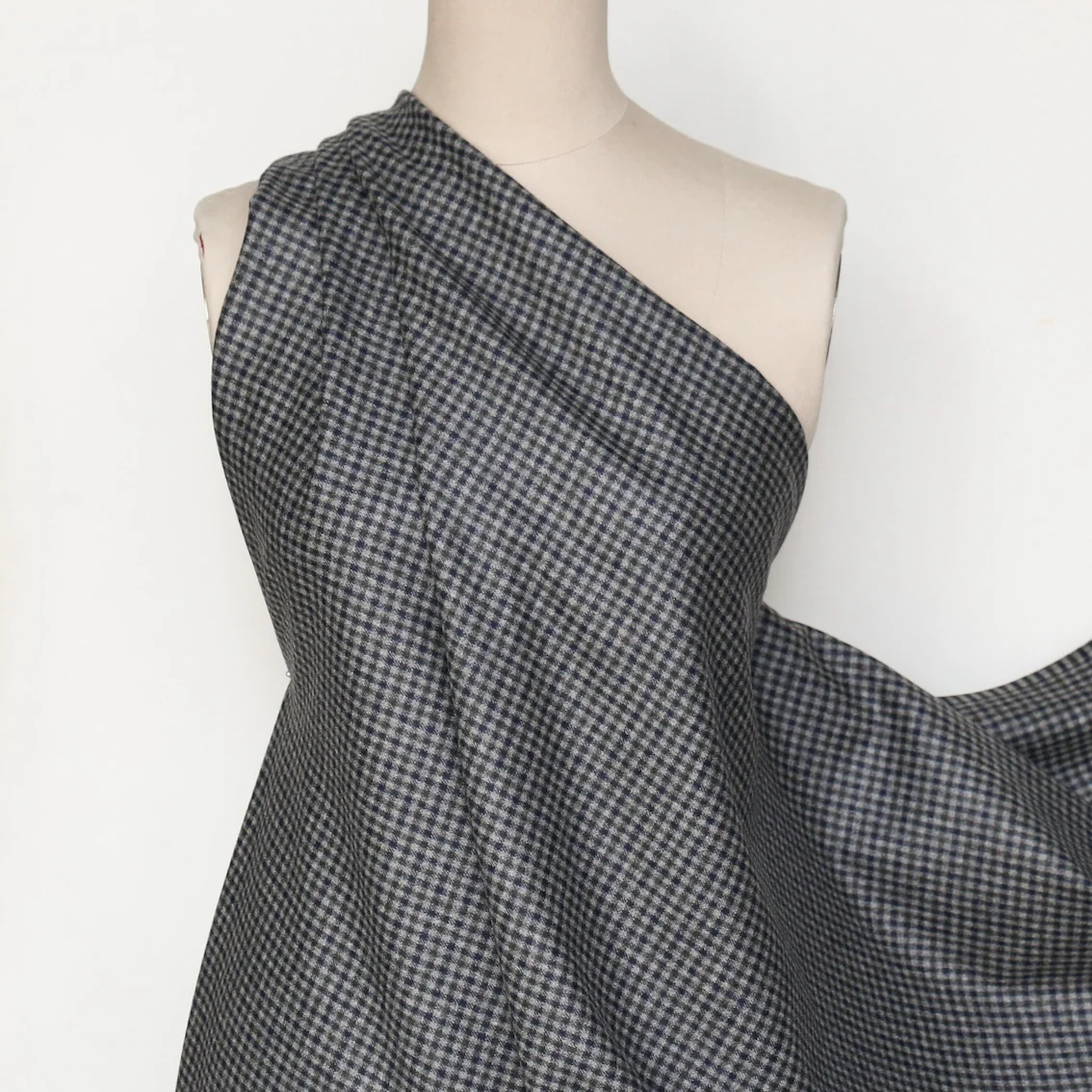Ivrea Grey Flannel Vichy - Image 4