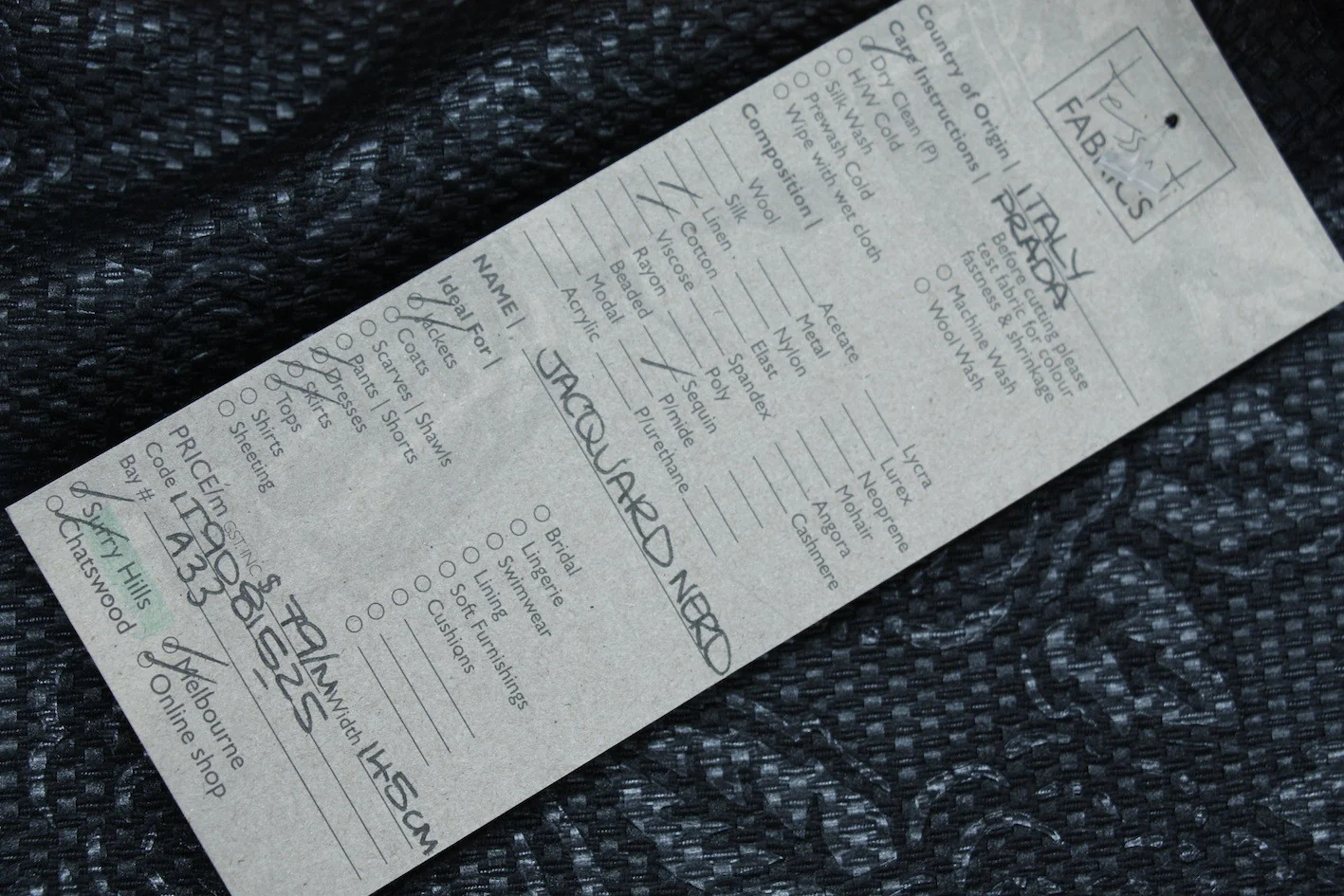 Jacquard Nero - Image 4