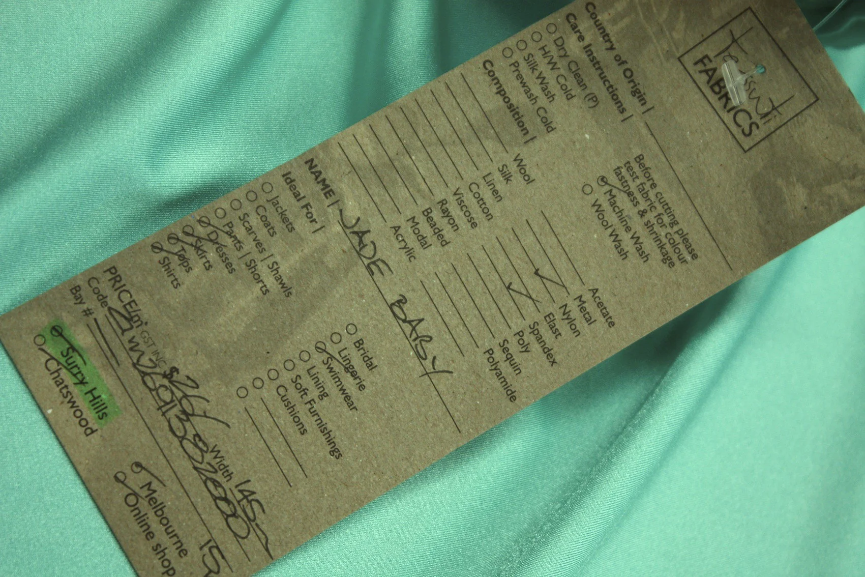 Jade Baby - Swimwear Fabric - Image 4