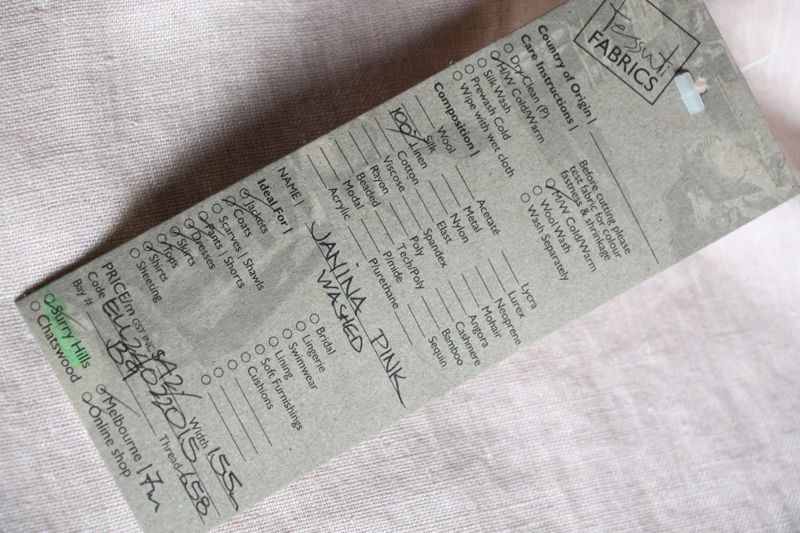 Janina Pink - Washed Linen - Image 2