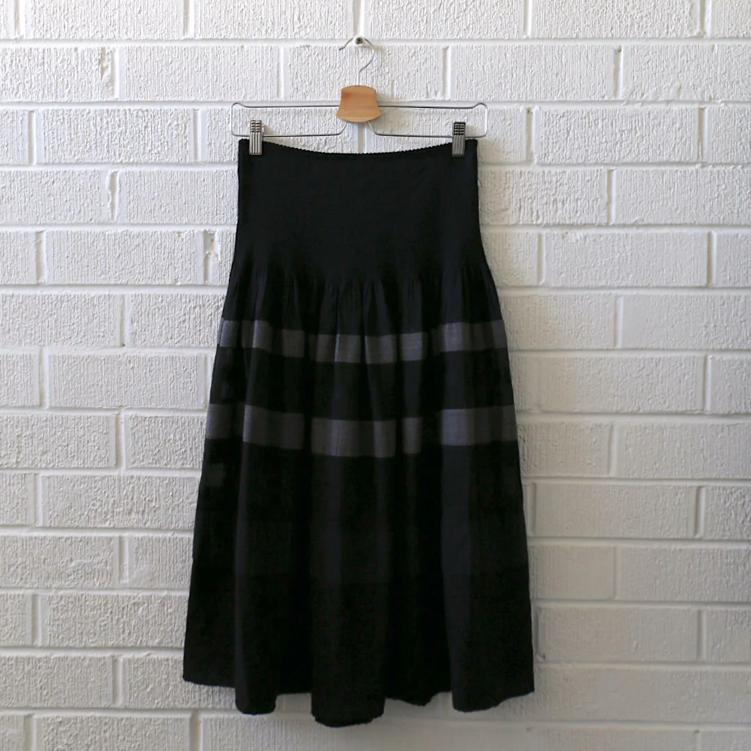 Japanese Black/Grey Striped Skirt Pack - Image 2