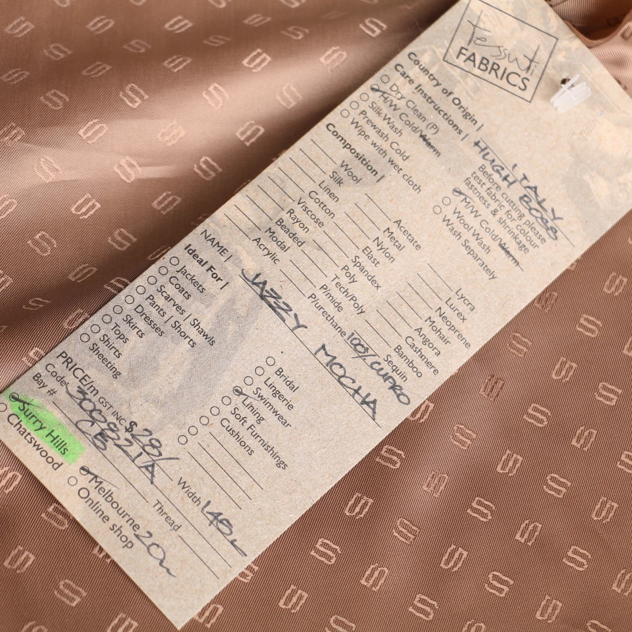 Jazzy Mocha Fancy Lining - Image 4