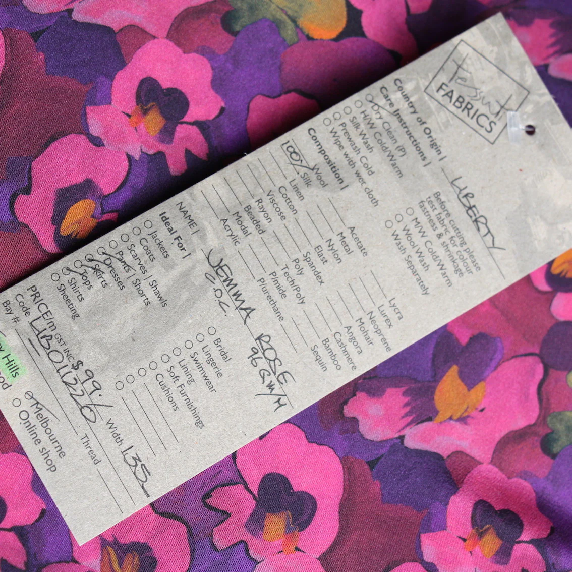 Jemma Rose - Liberty Crepe De Chine Silk - Image 4
