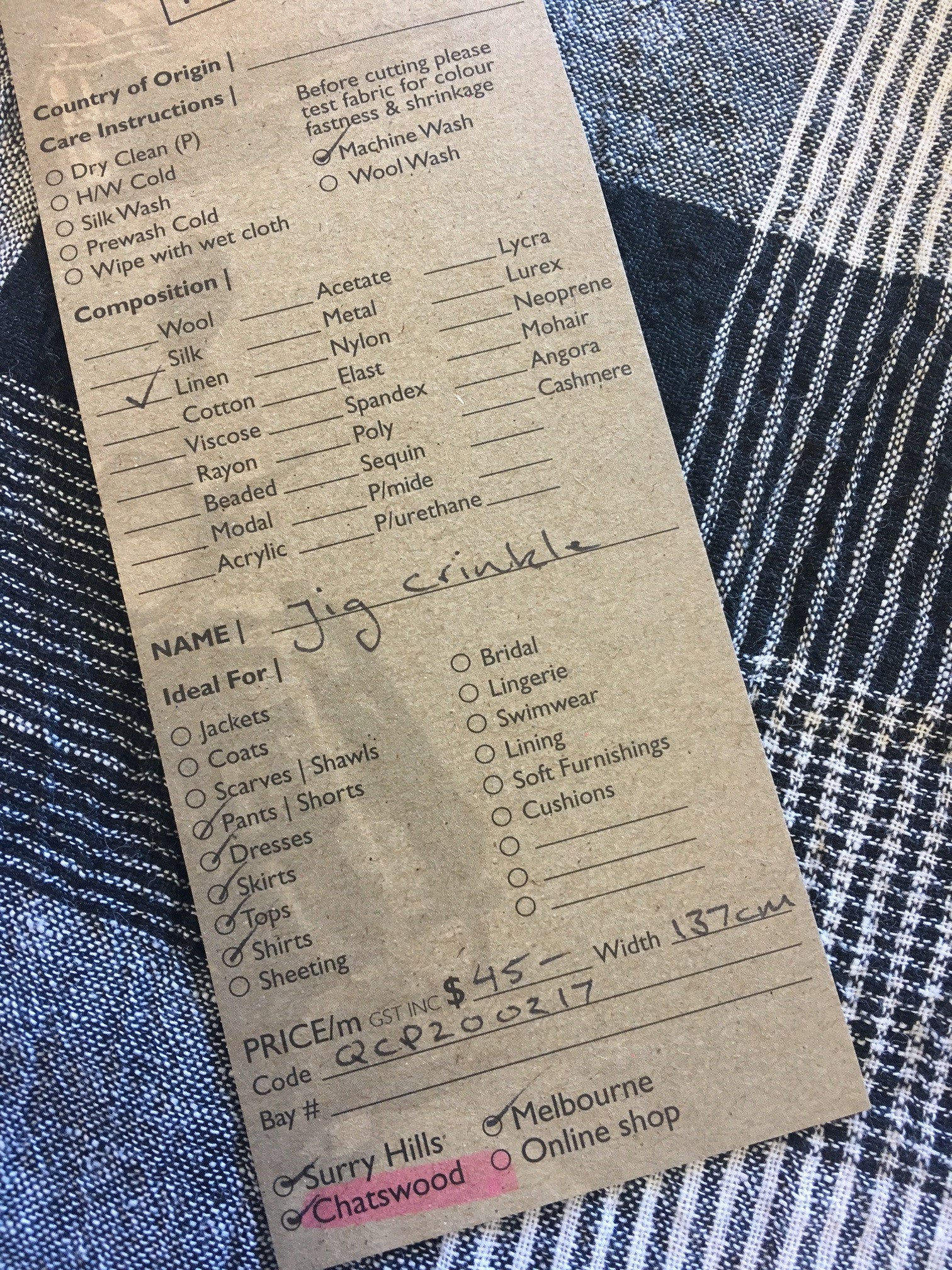 Jig Crinkle Linen - Image 5