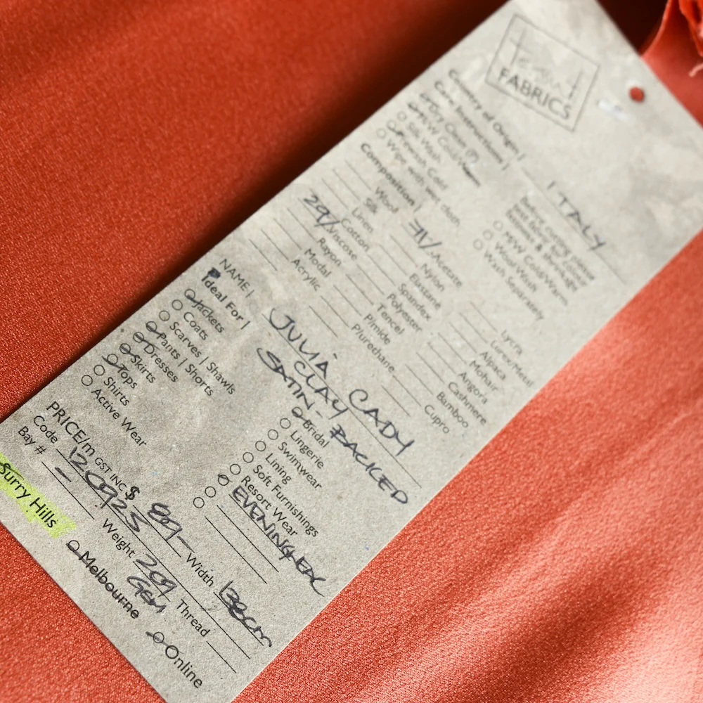 Julia Cady Clay Satin-Backed Crepe - Image 4