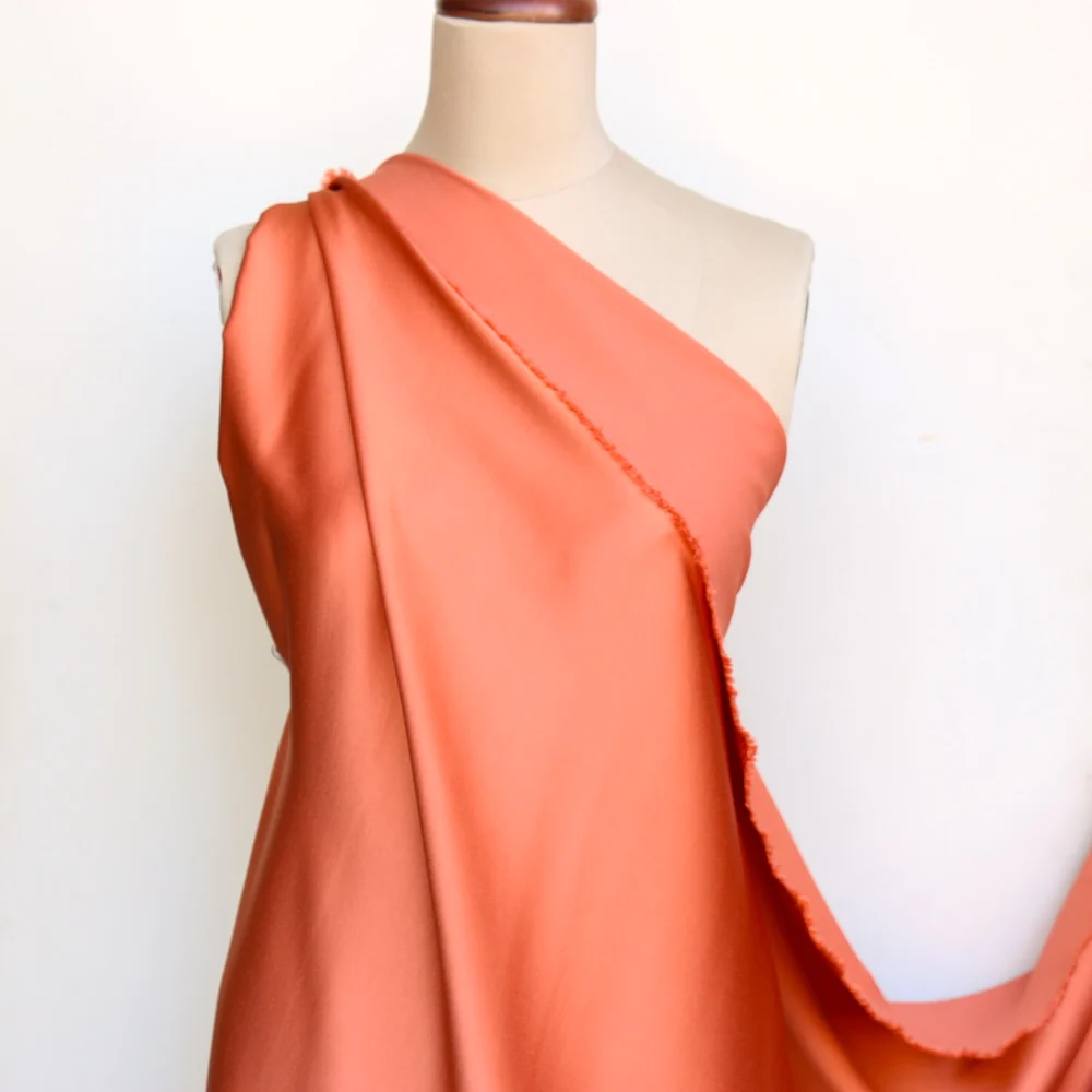Julia Cady Clay Satin-Backed Crepe - Image 5