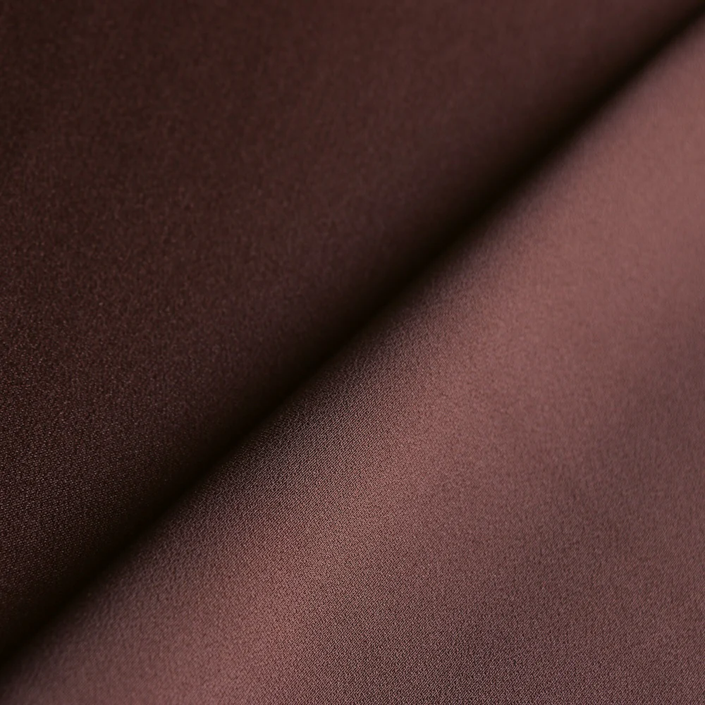 Julia Cady Mocha Satin-Backed Crepe - Image 2