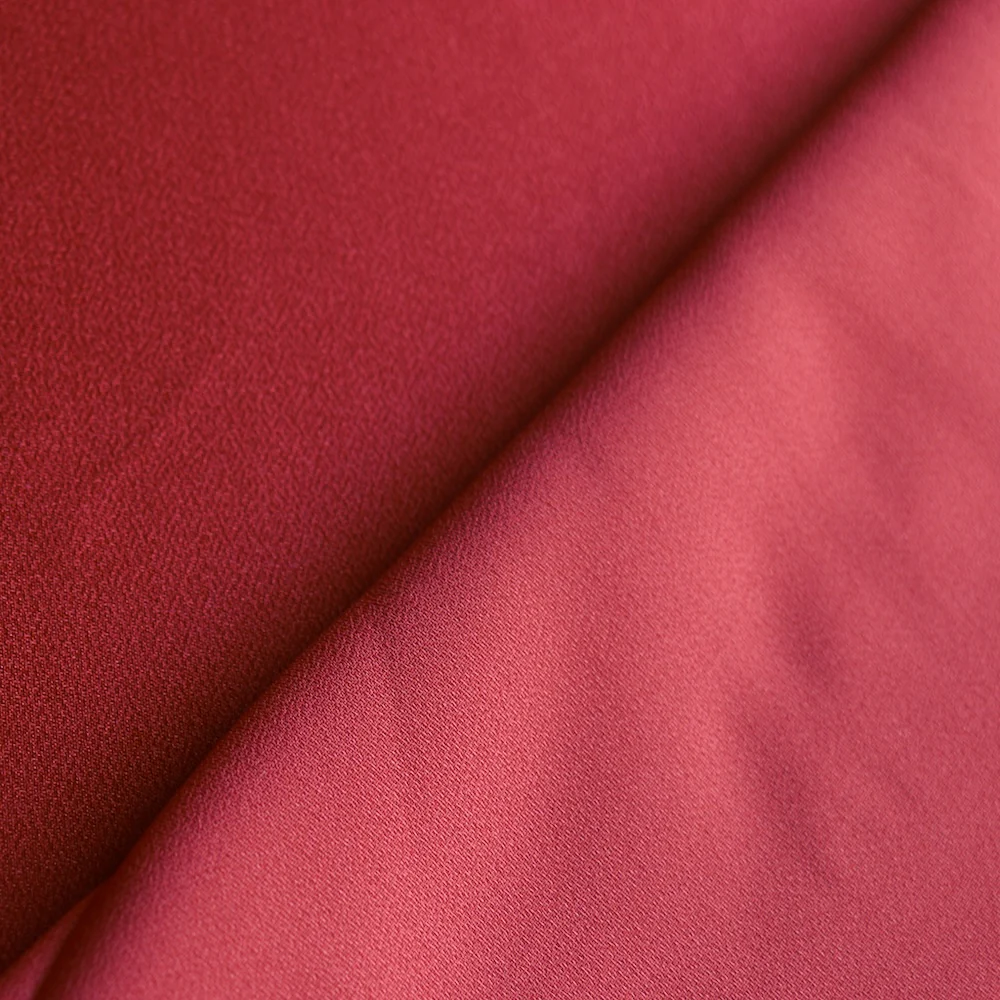 Julia Cady Pomelo Red Satin-Backed Crepe - Image 2