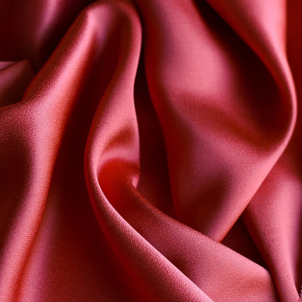 Julia Cady Pomelo Red Satin-Backed Crepe - Image 3