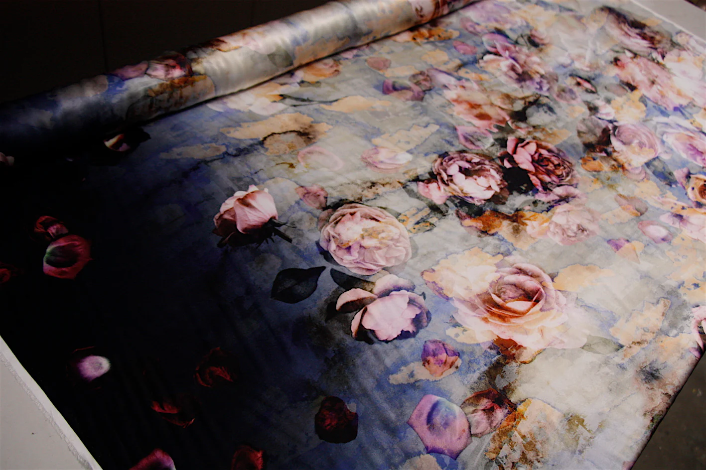 Juliet Rose Garden Silk Satin - Image 3