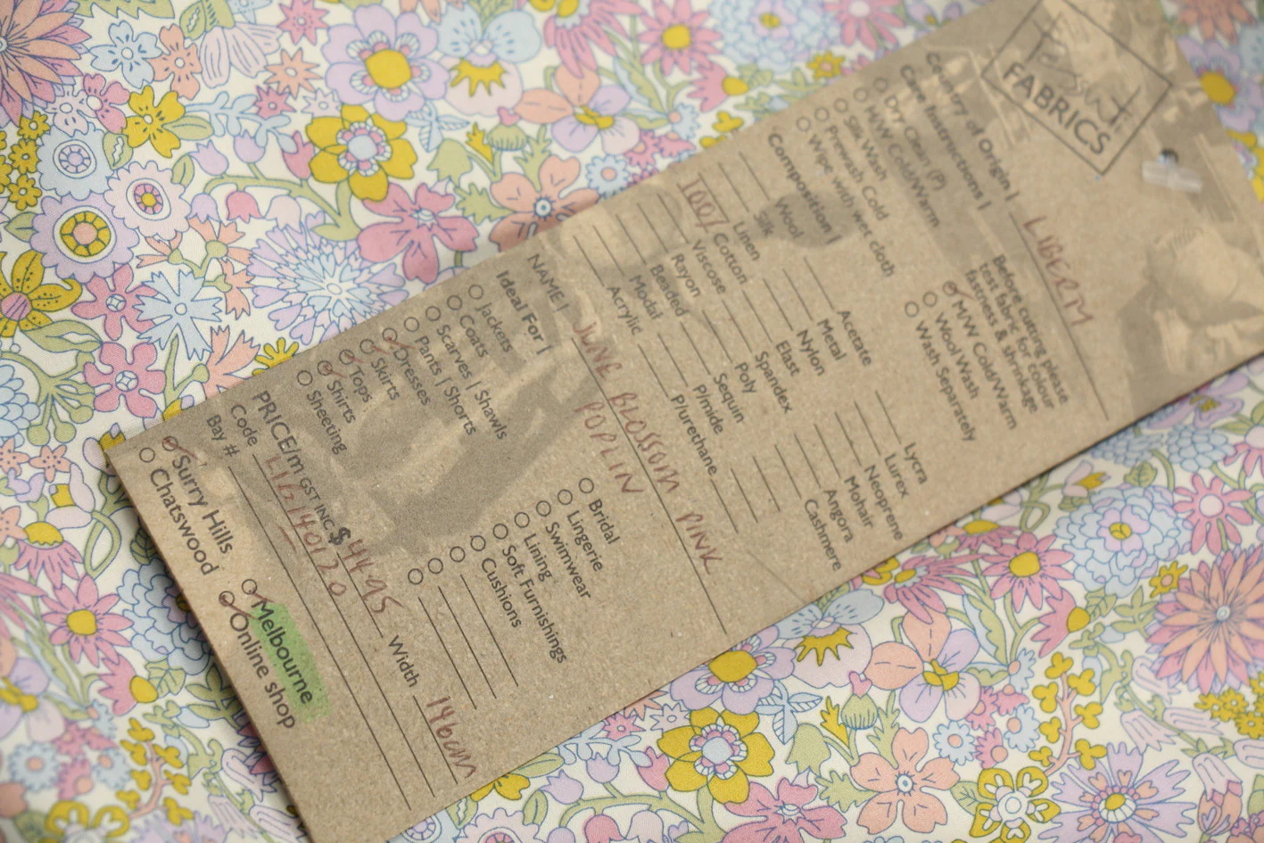 June Blossom Pink - Liberty Cotton Poplin - Image 5