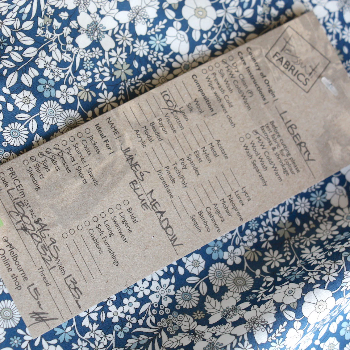 June's Meadow Blue - Liberty Tana Lawn™ - Image 4