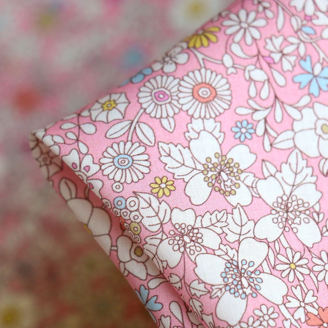 June's Meadow Pink - Liberty Tana Lawnâ˘