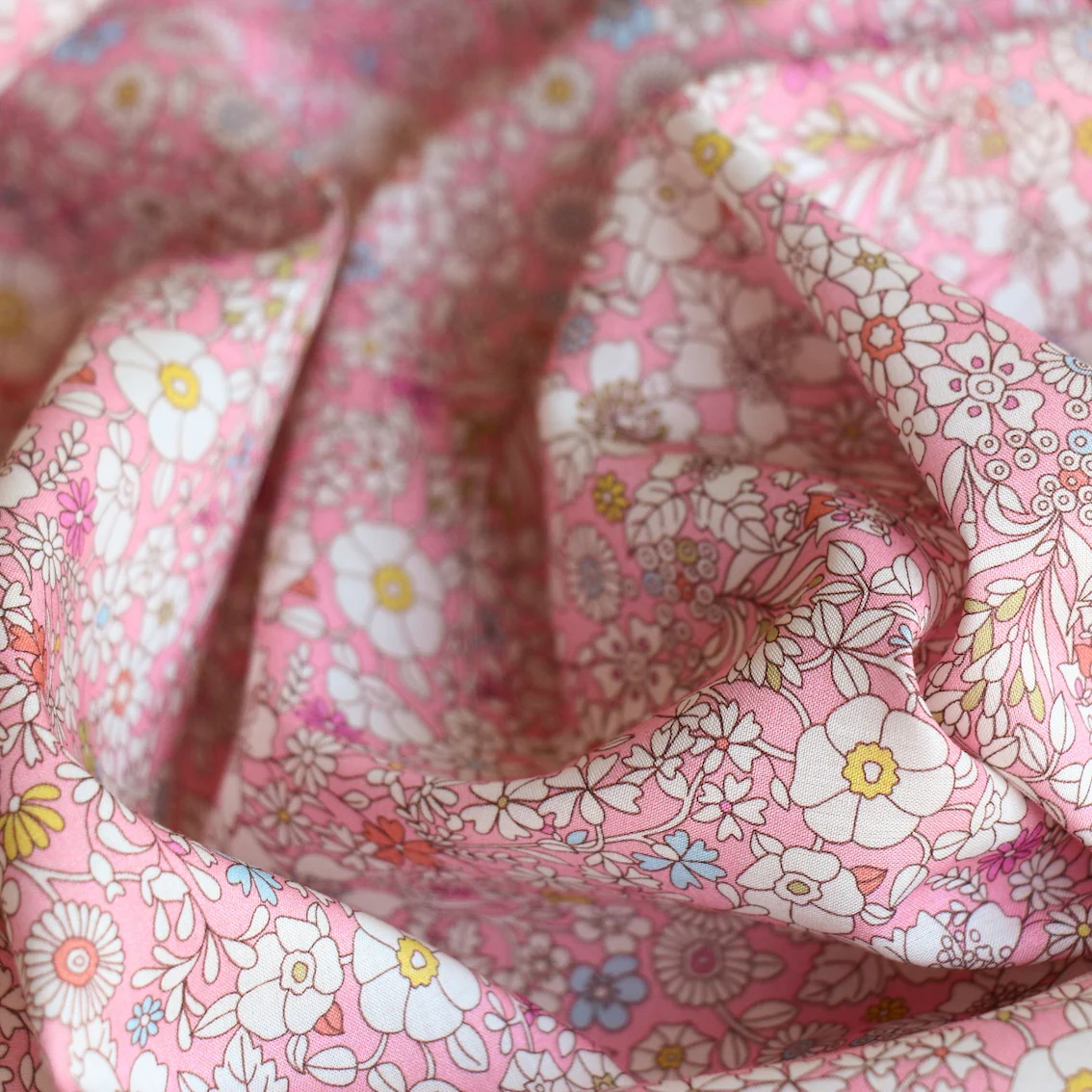 June's Meadow Pink - Liberty Tana Lawn⢠- Image 2