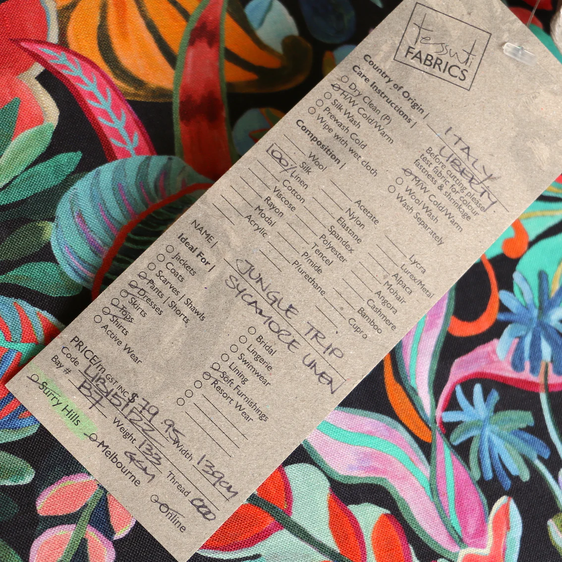 Jungle Trip - Liberty Sycamore Linen - Image 5