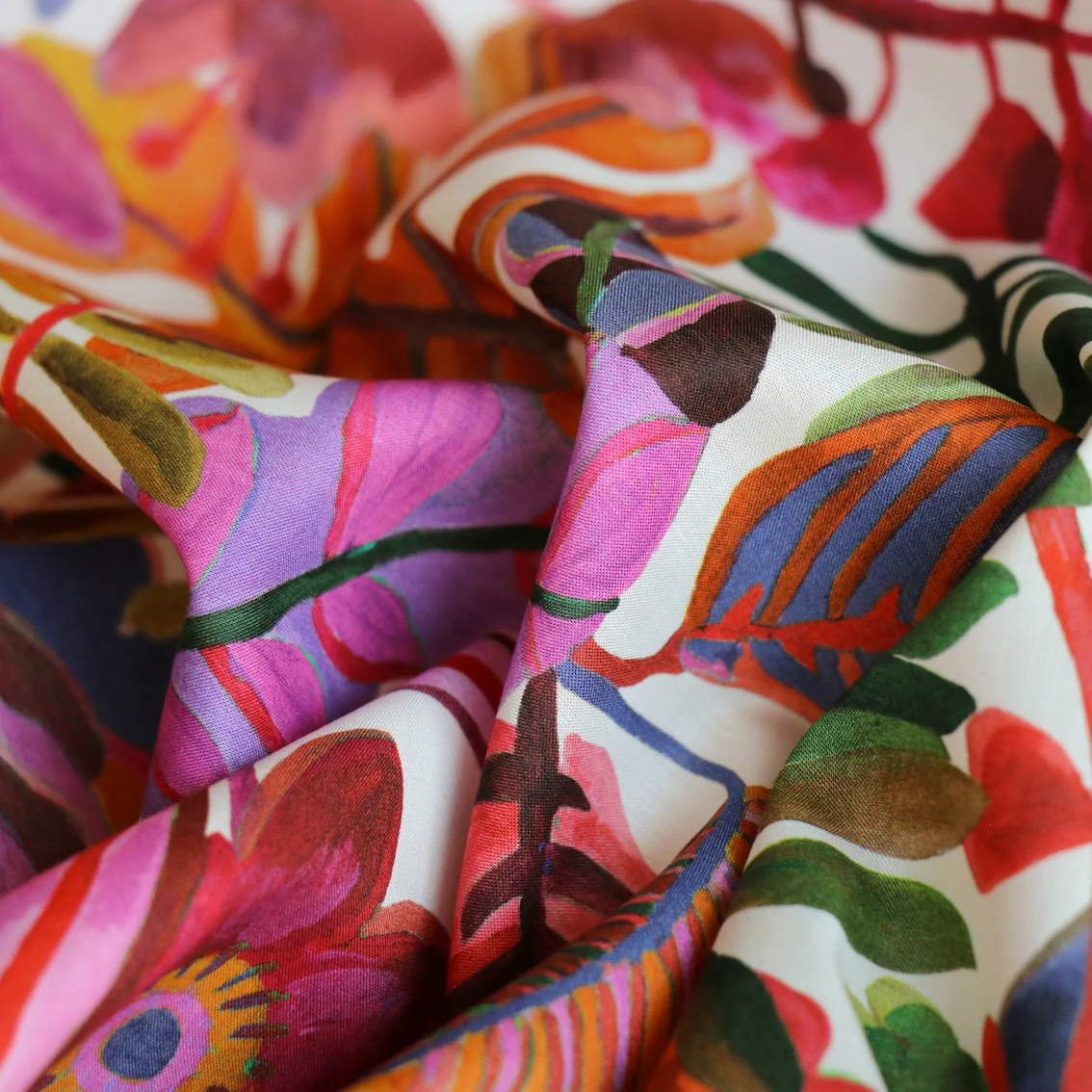 Jungle Trip Magenta - Liberty Tana Lawn™ - Image 2
