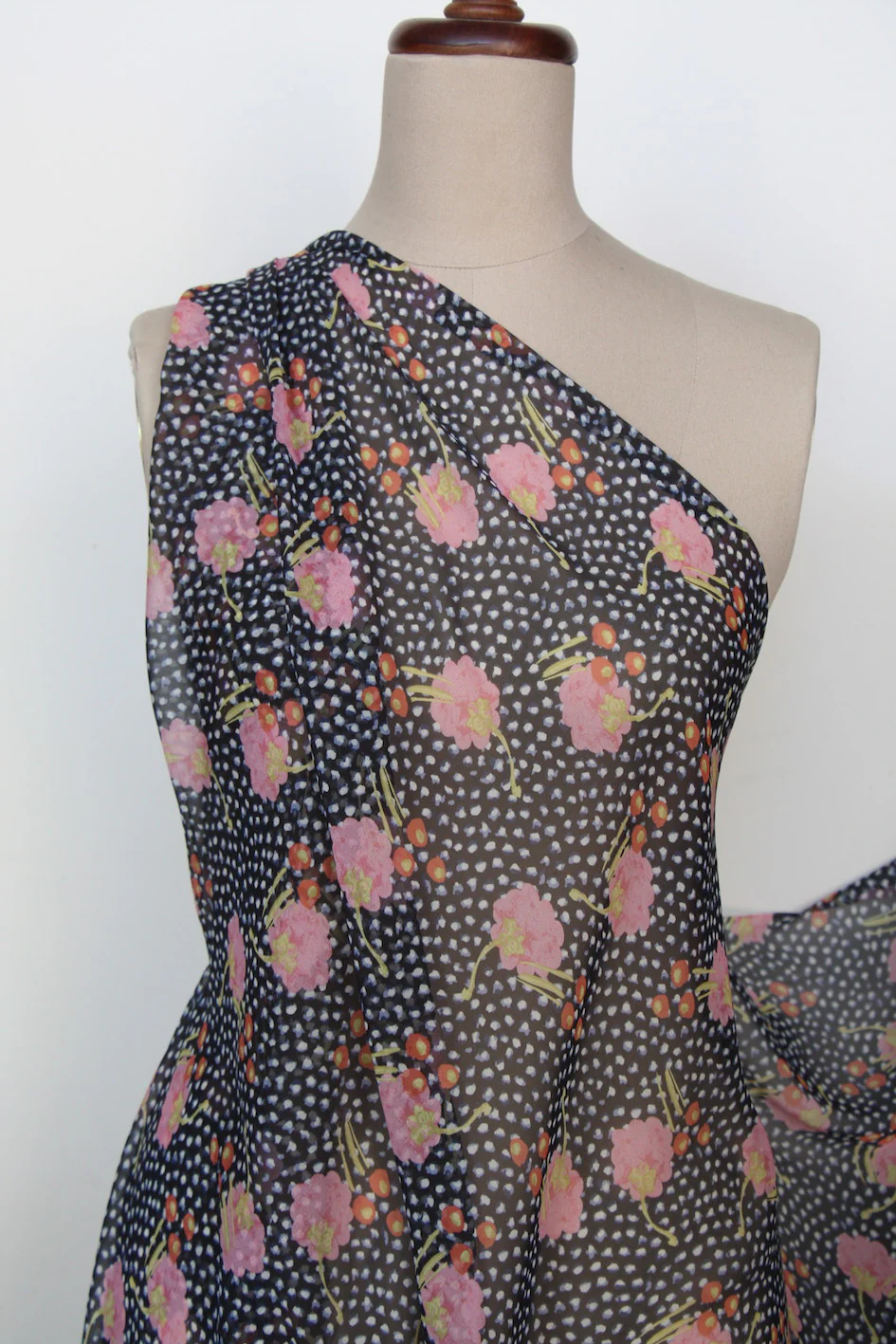 Juniper Georgette Pink - Liberty Silk Georgette - Image 5