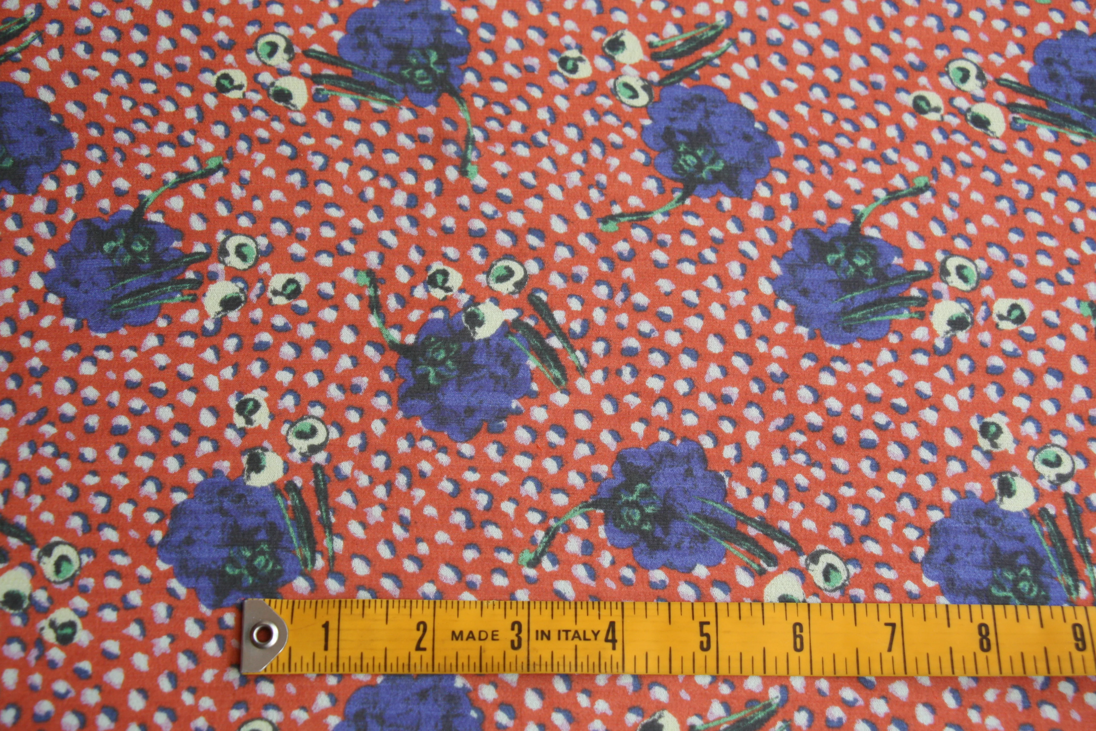 Juniper Georgette Red - Liberty Silk Georgette - Image 2