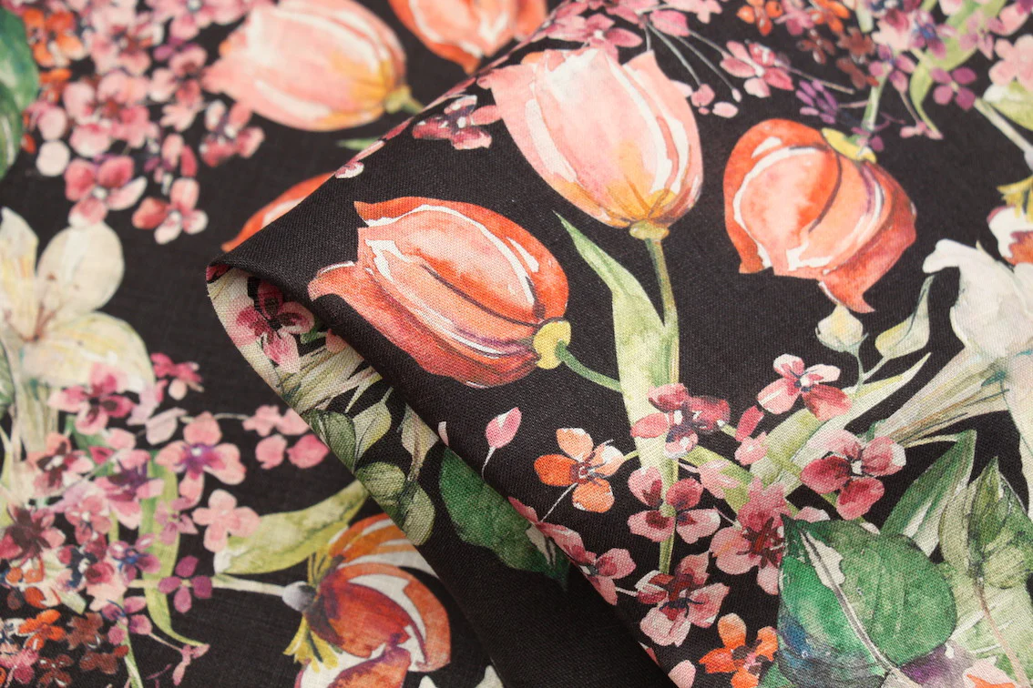 Katie's Garden Printed Linen