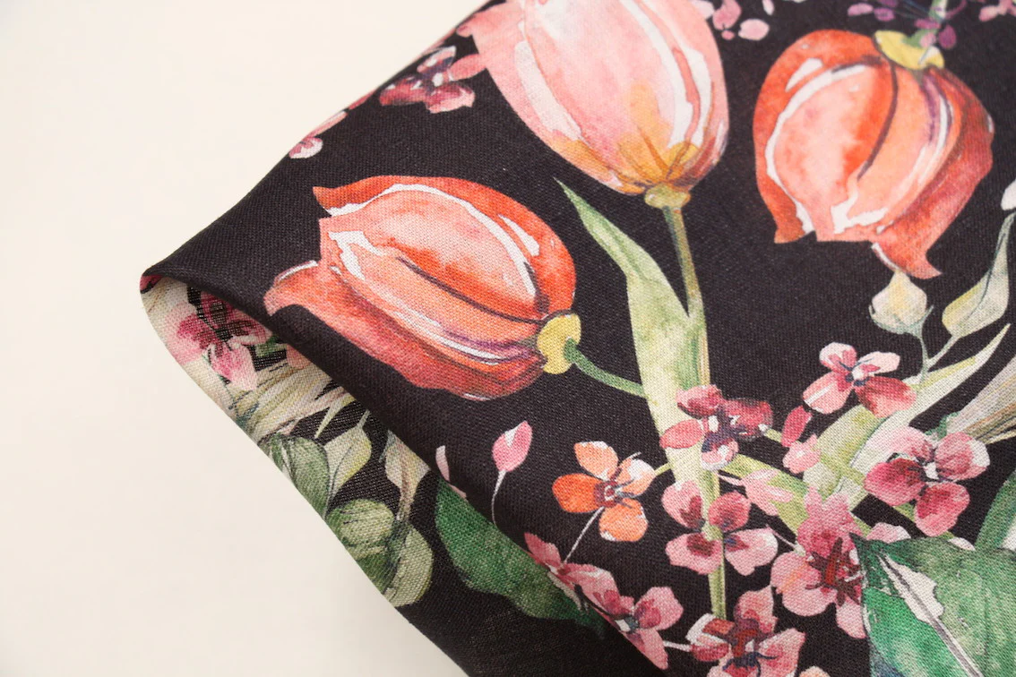 Katie's Garden Printed Linen - Image 2
