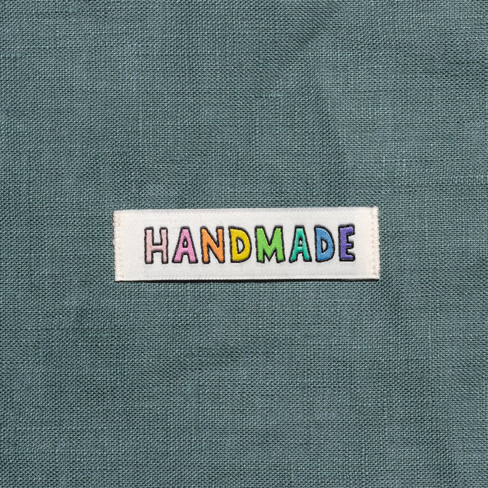 KATM Woven Labels - "Handmade" Rainbow - woven sewing labels 6 Pack - Image 3
