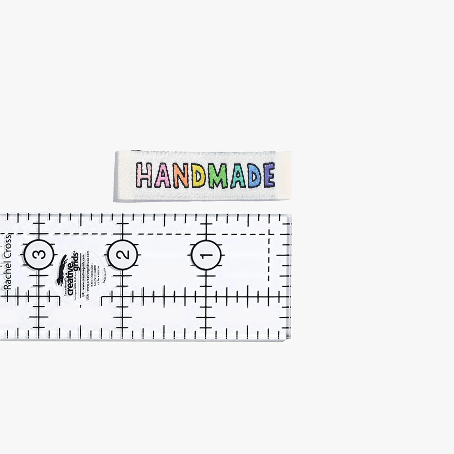 KATM Woven Labels - "Handmade" Rainbow - woven sewing labels 6 Pack - Image 5