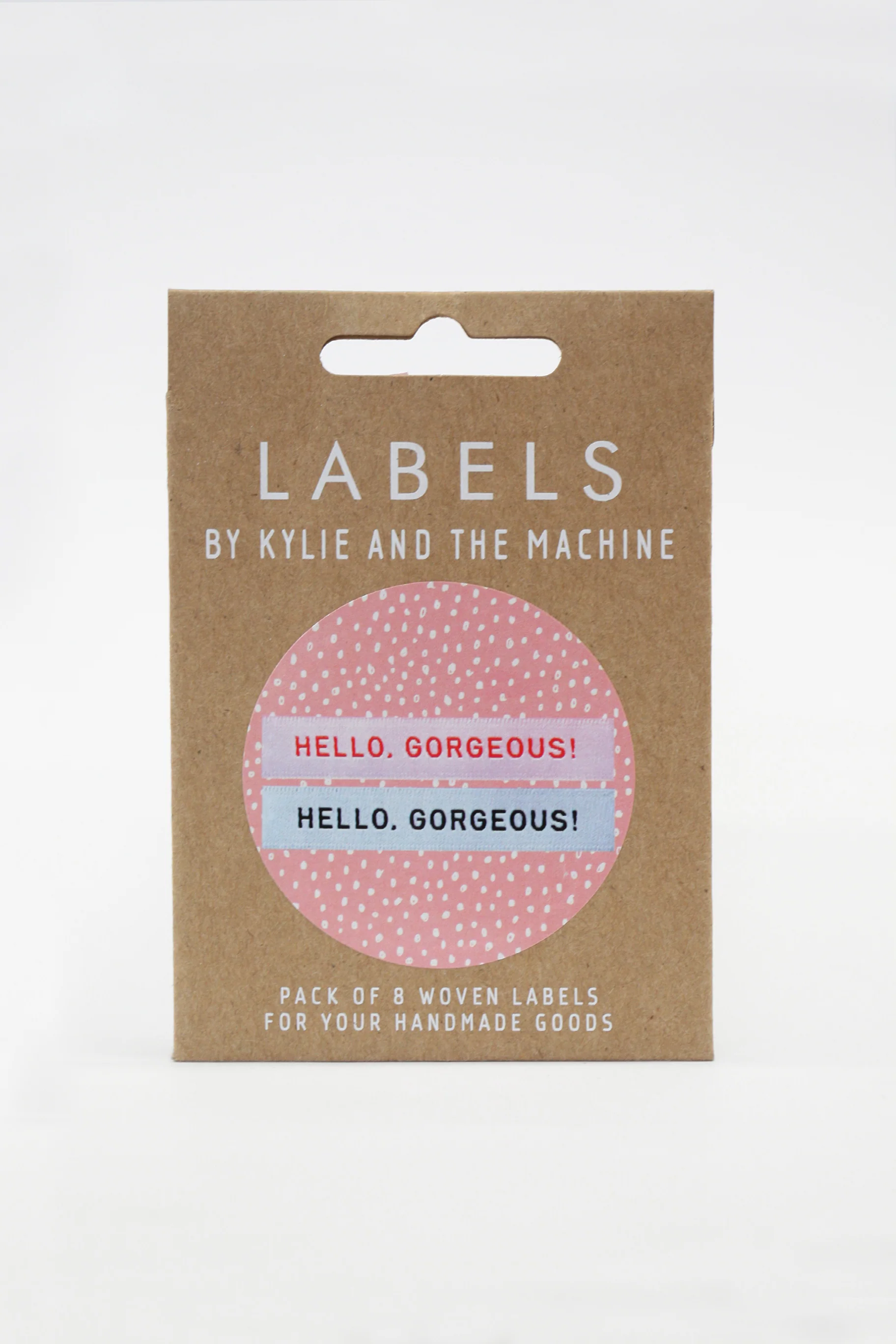 KATM Woven Labels - "HELLO, GORGEOUS!" - woven sewing labels 8 Pack - Image 3