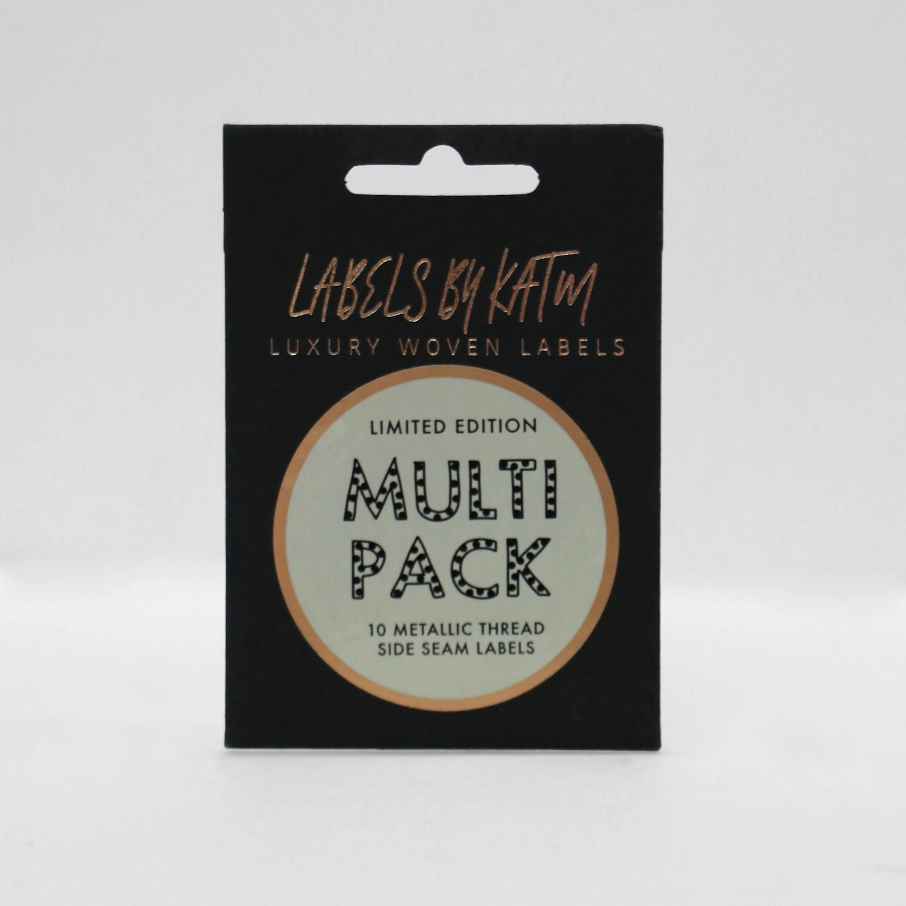 KATM Woven Labels - * Limited Edition * MULTI PACK - Metallic Side Seam Labels - Mixed 10 Pack - Image 2