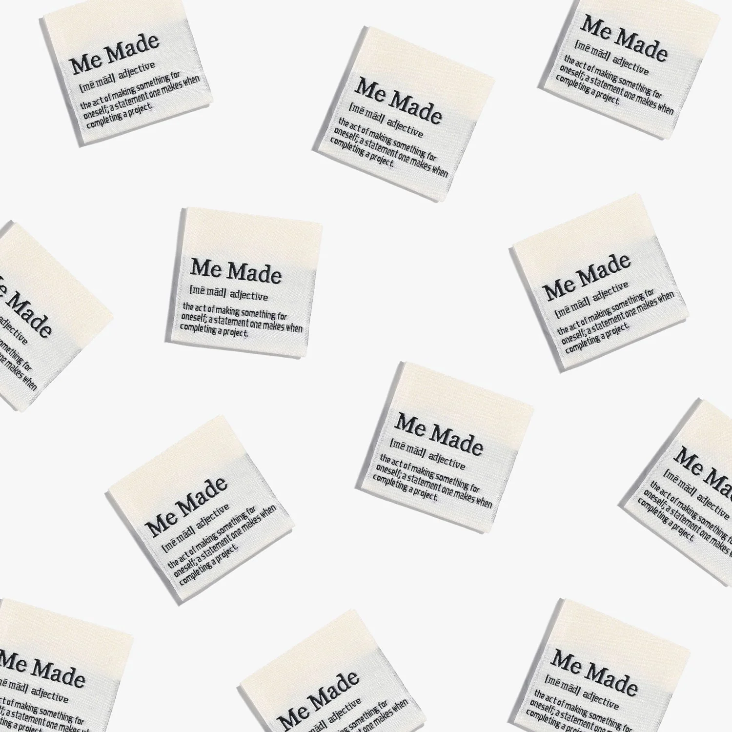 KATM Woven Labels - "Me Made Definition" - Woven Sewing Labels 6 Pack
