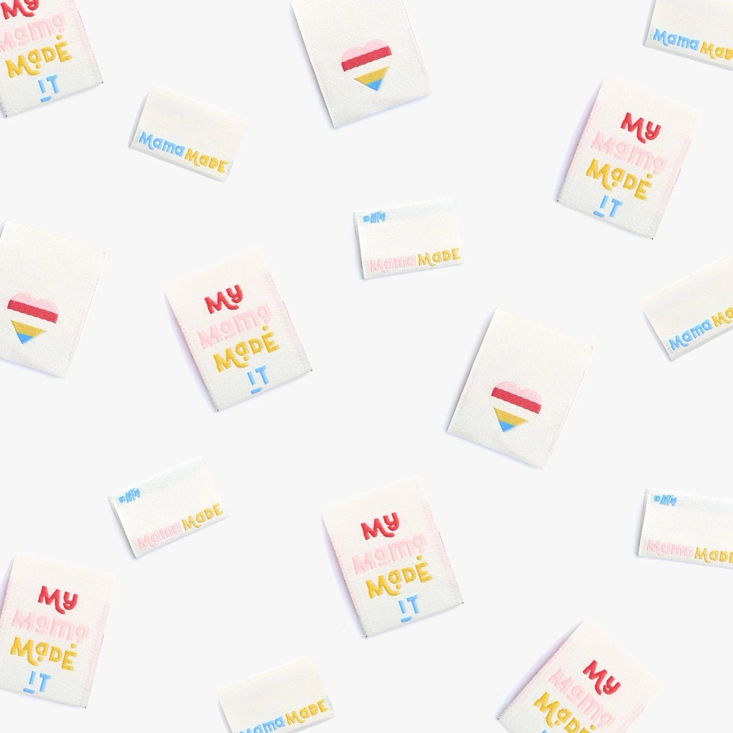 KATM Woven Labels - "My Mama Made It" - woven sewing labels 6 Pack