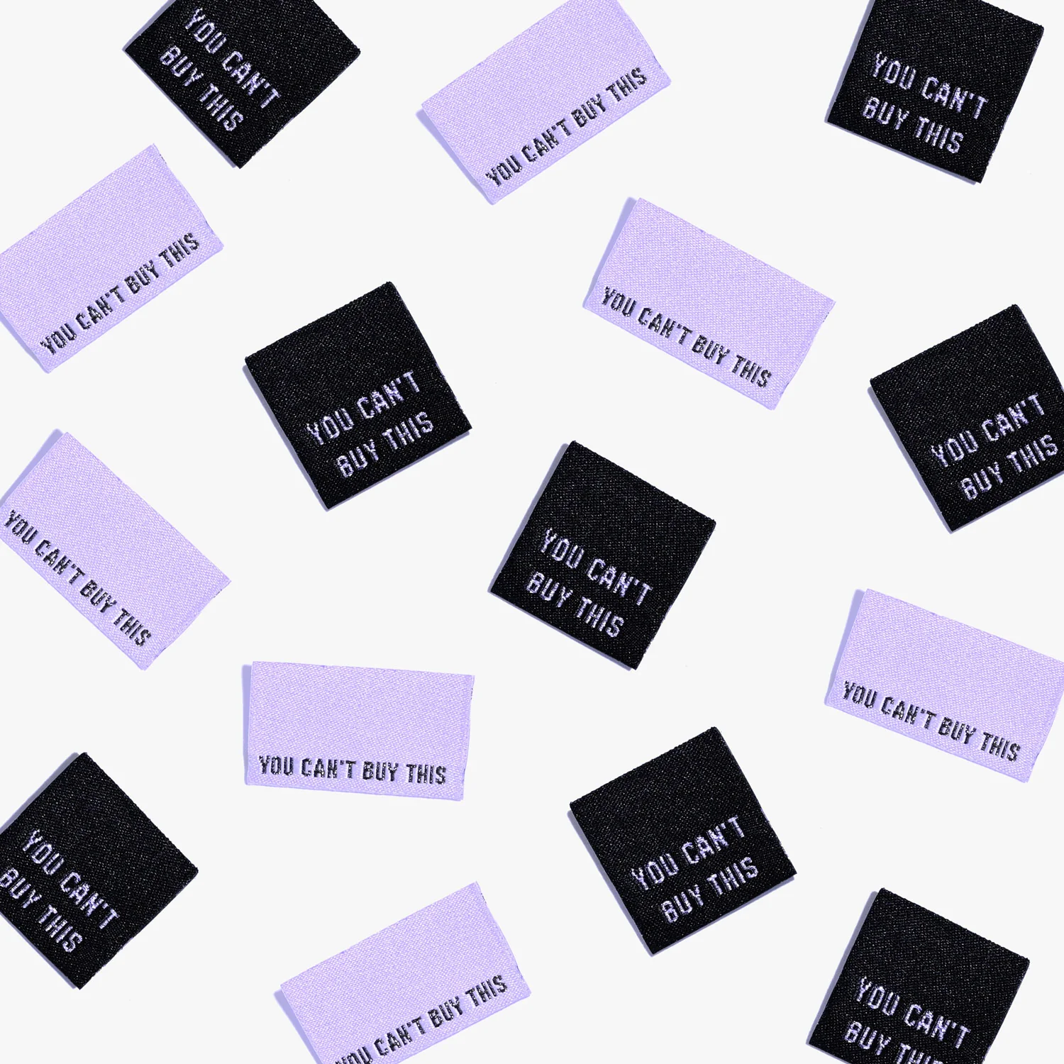 KATM "YOU CAN'T BUY THIS" Labels - Mixed 6 Side Seam and Centrefold Woven Labels - Image 2