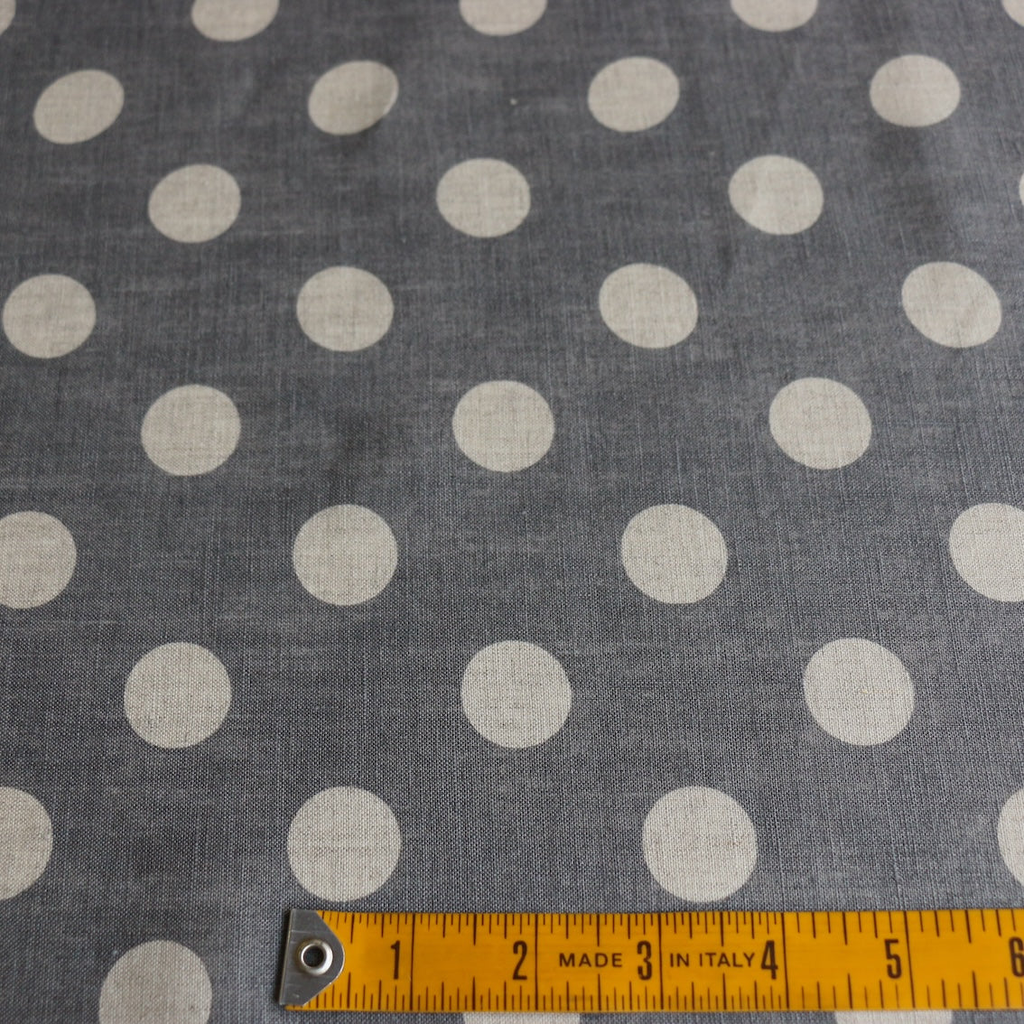 Keiko Spot Pewter Linen - Image 3