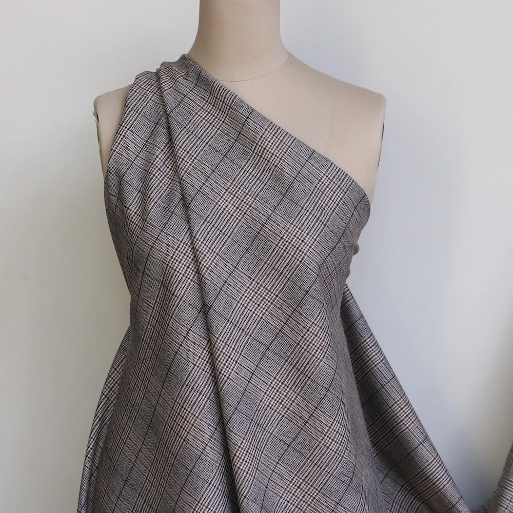 Kendall Check Stretch Wool - Image 5