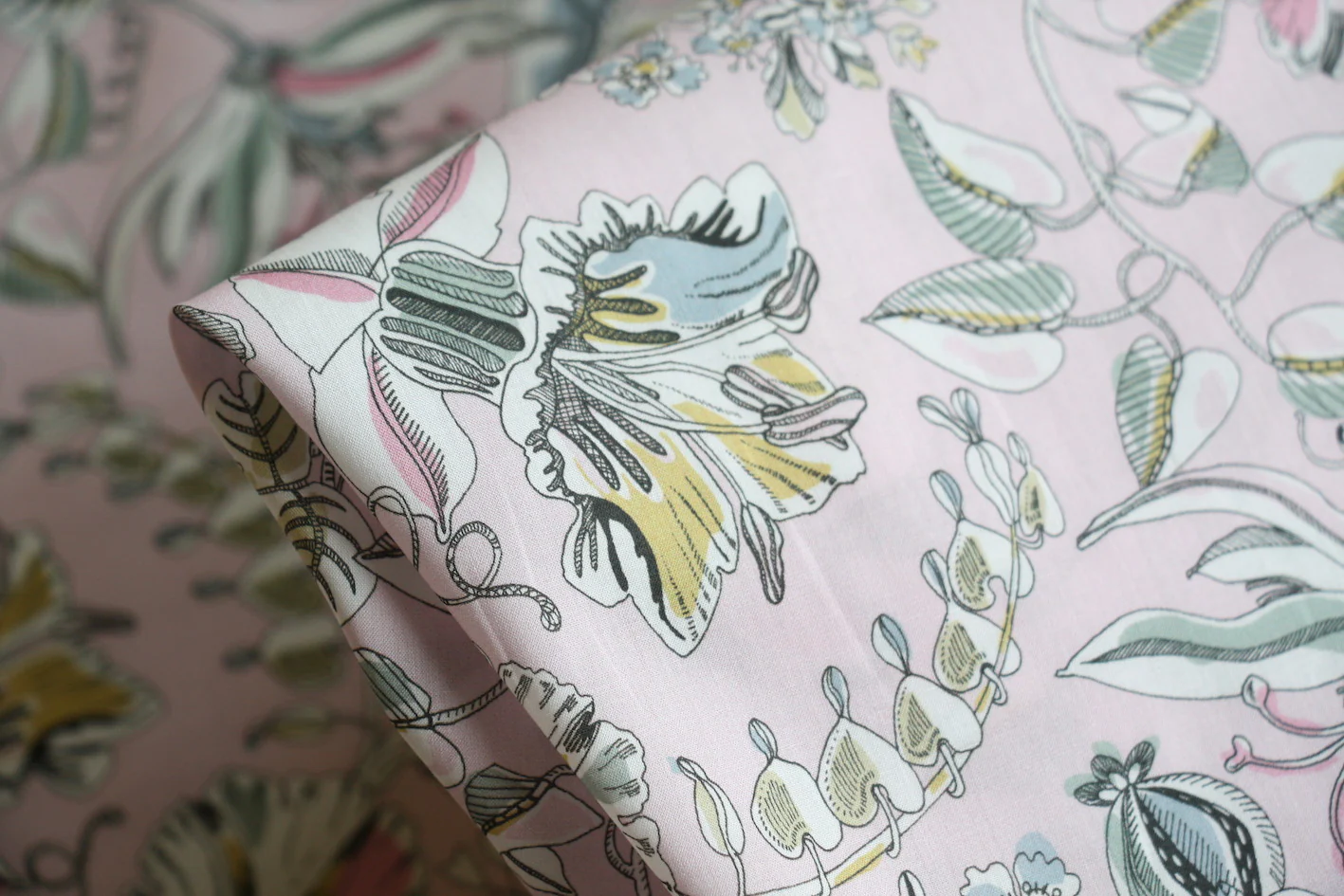 Kew Road Pink Tana Lawn - Liberty Fabrics