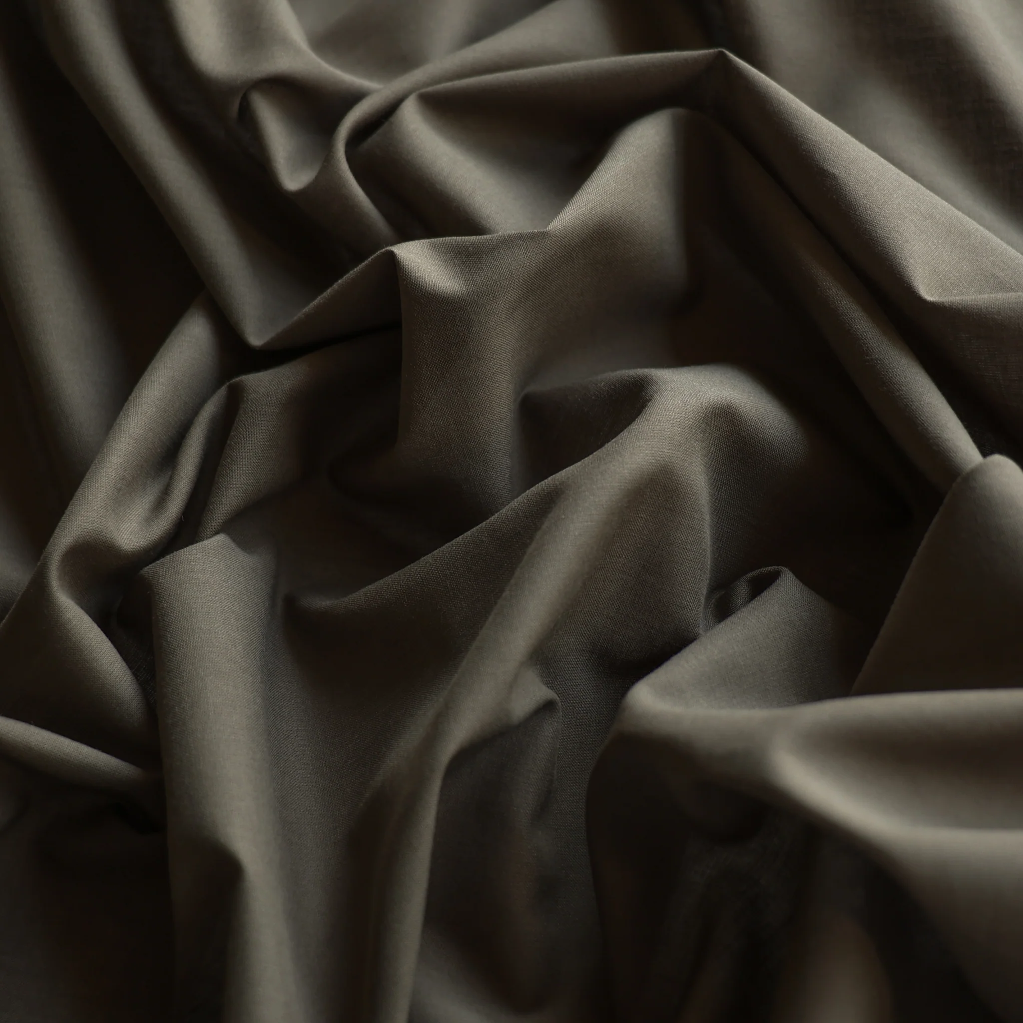 Khaki Cotton Lawn/Voile - Image 2