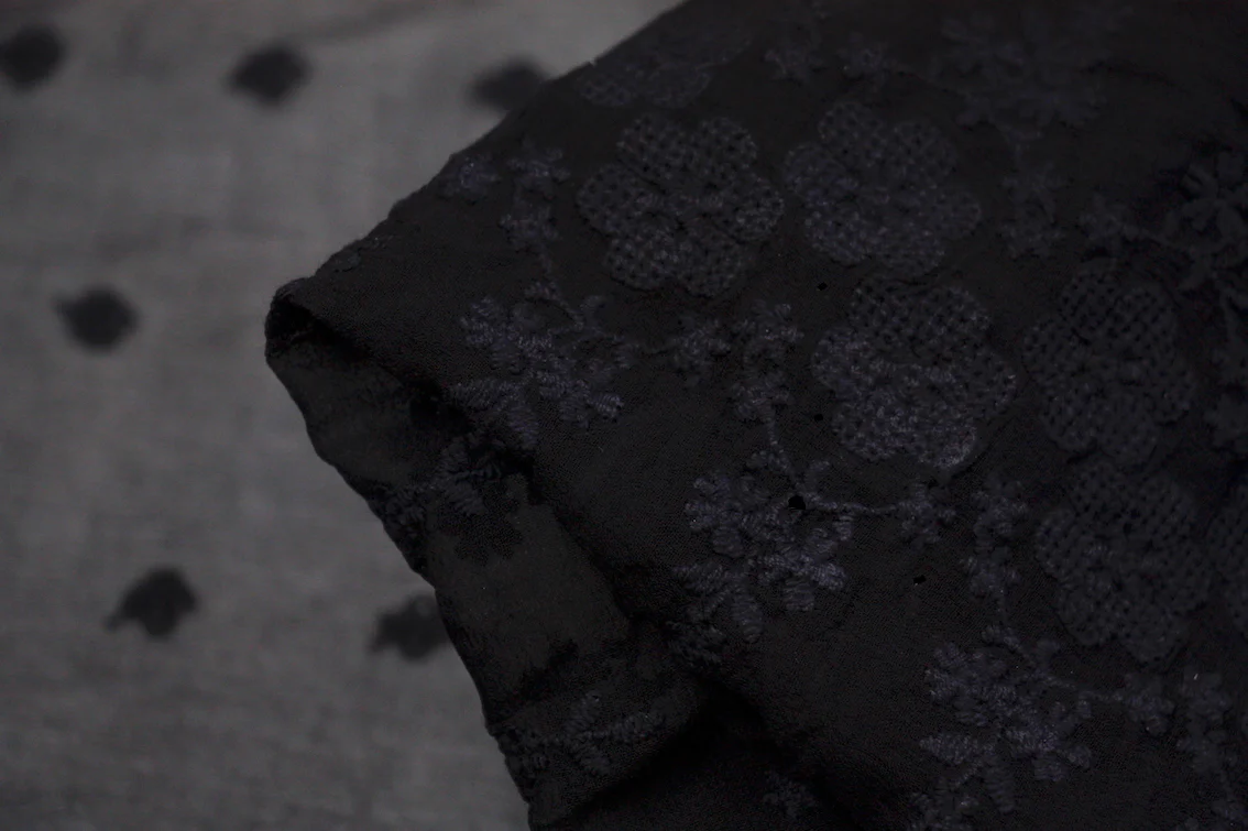 Kiss Me - Embroidered Silk Georgette