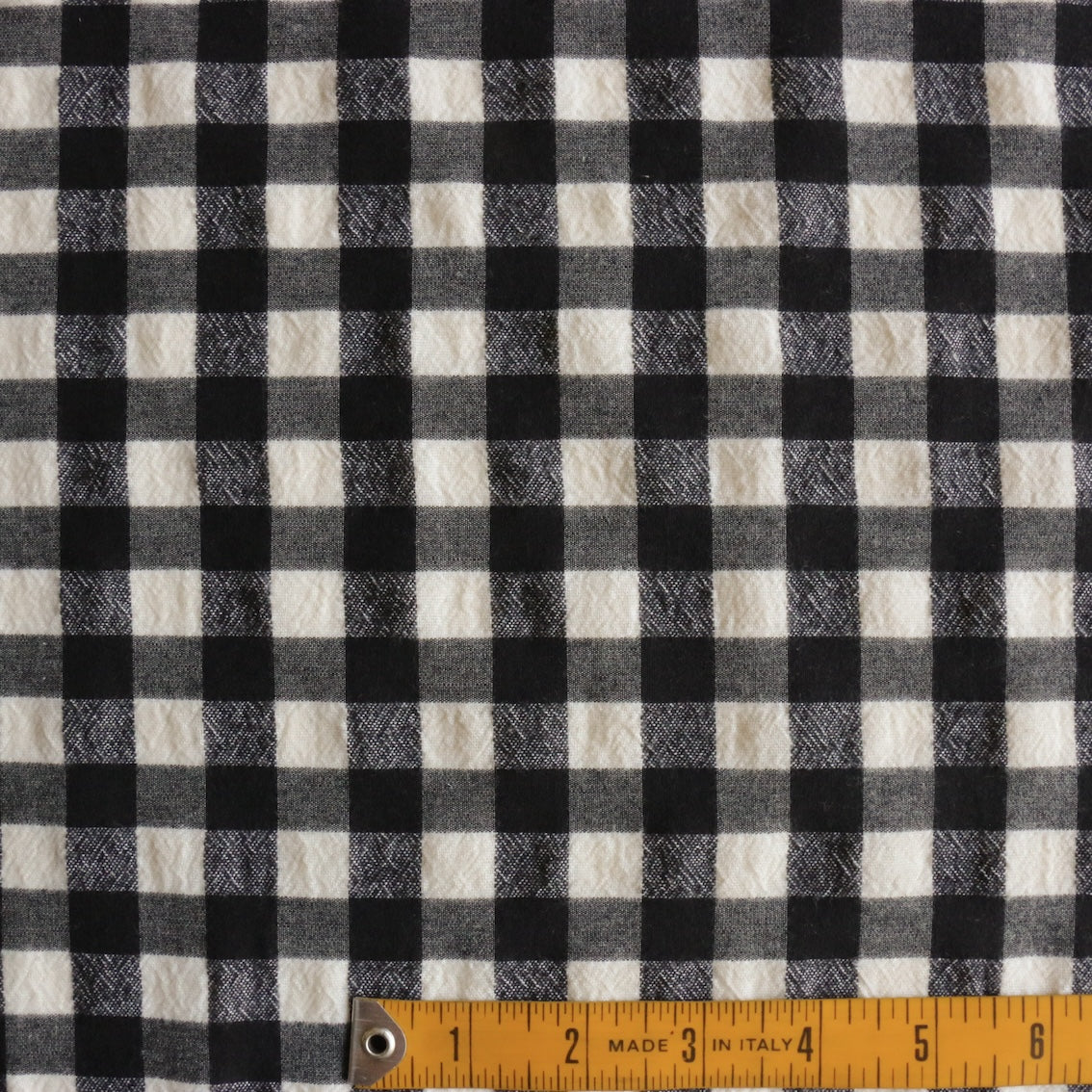 Kiyo Black/Winter White Brushed Cotton Flannel - Image 3