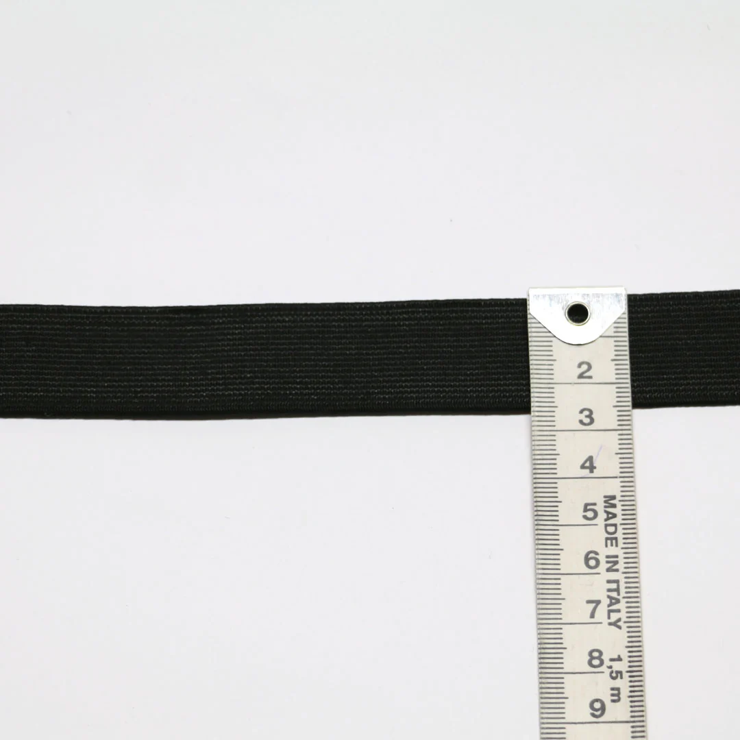 *Knitted Non-Roll Elastic (25mm) - Black - Image 2