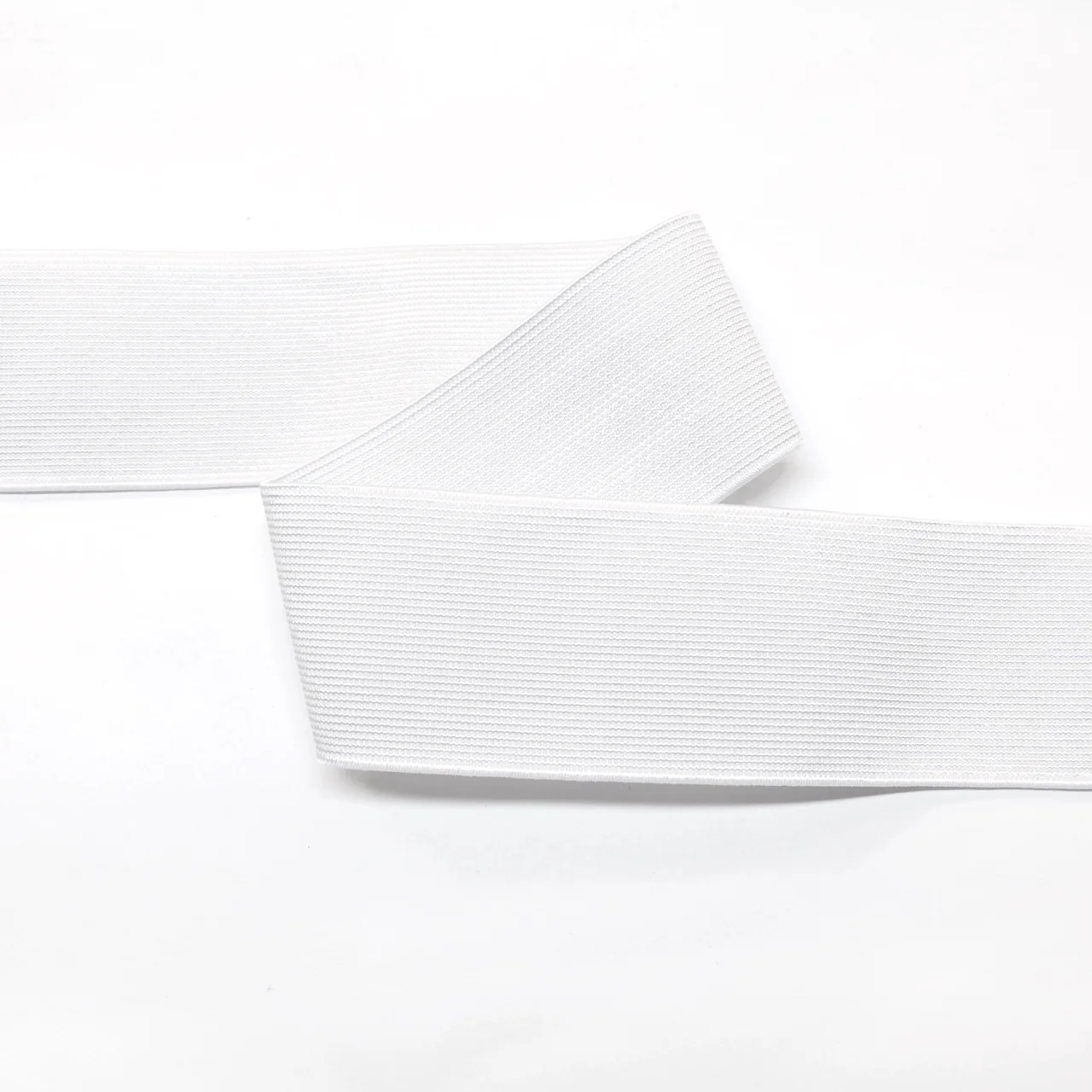 *Knitted Non-Roll Elastic (50mm) - White