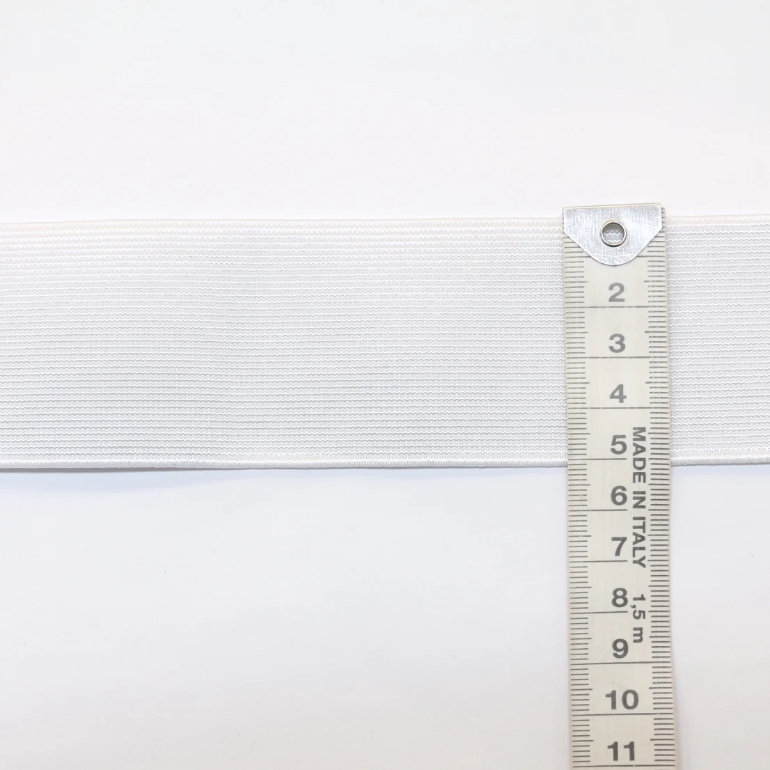 *Knitted Non-Roll Elastic (50mm) - White - Image 2