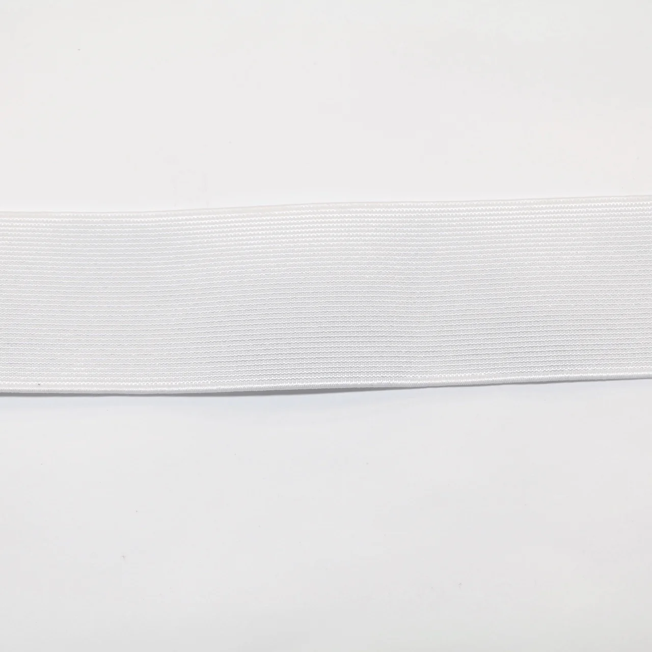*Knitted Non-Roll Elastic (50mm) - White - Image 3