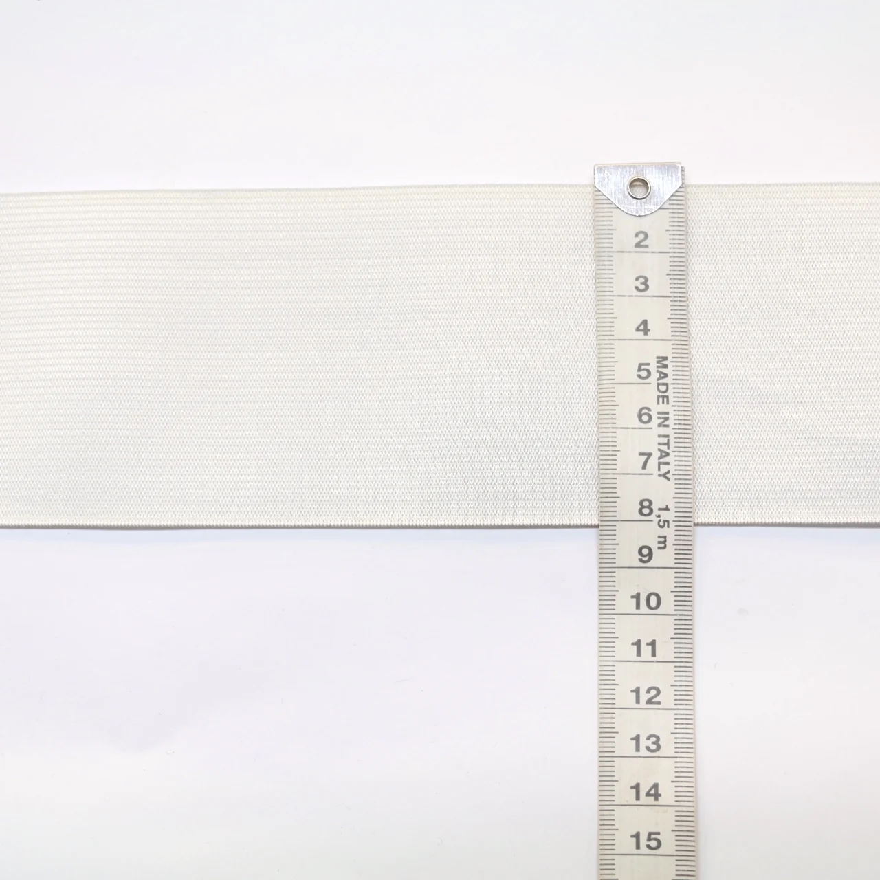 *Knitted Non-Roll Elastic (75mm) - White - Image 2
