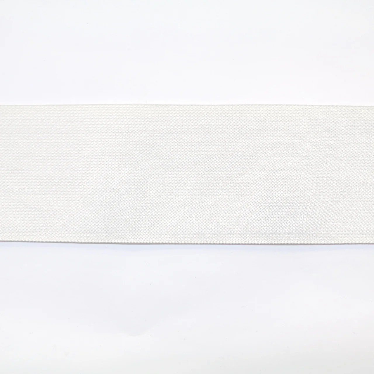 *Knitted Non-Roll Elastic (75mm) - White - Image 3
