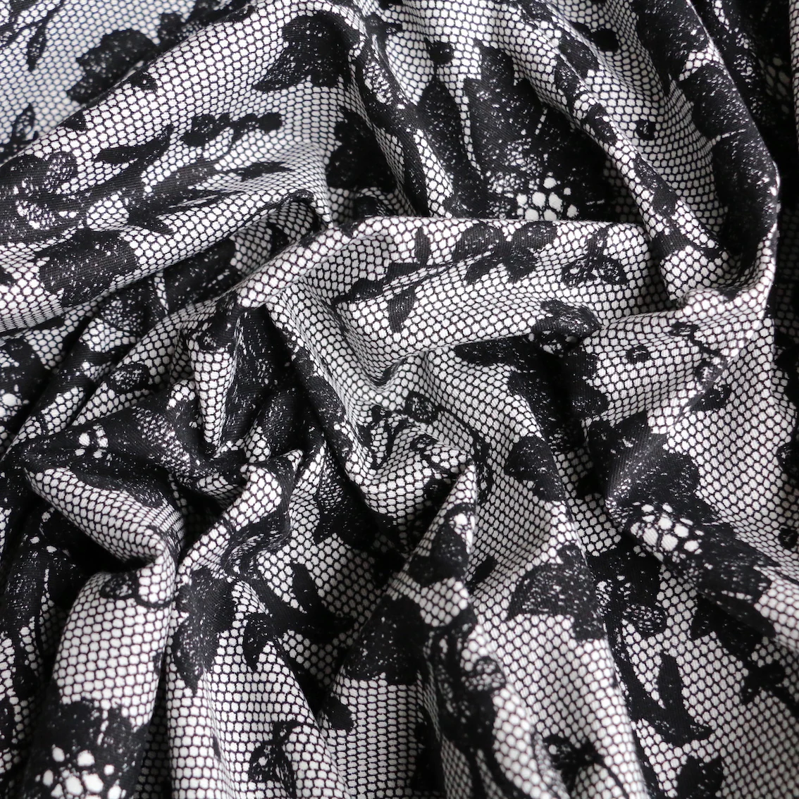Lacey Black Stretch Cotton - Image 2