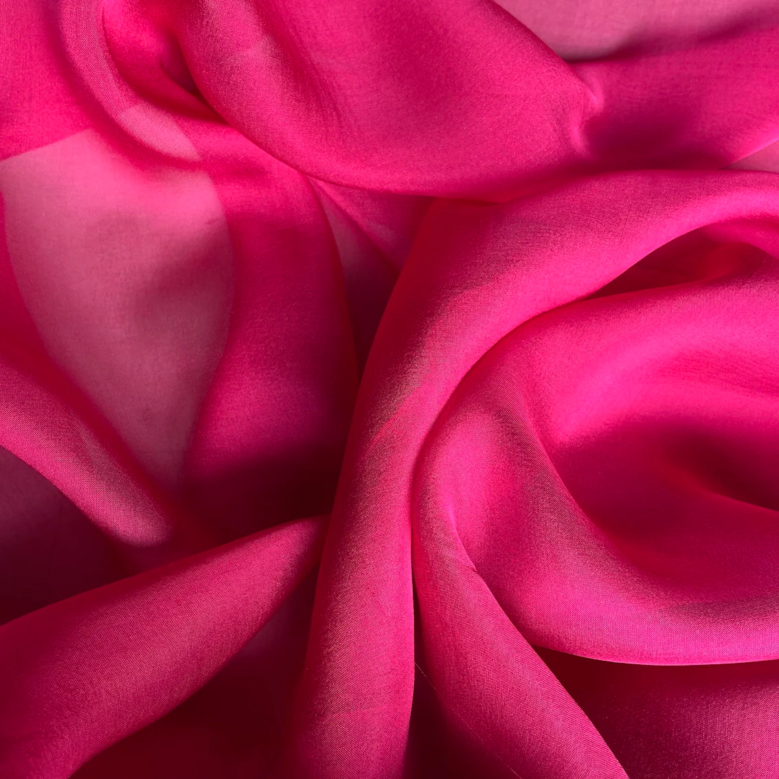 Lady Magenta Silk Chiffon - Image 2