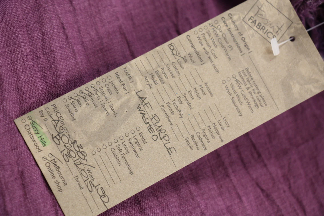 Laf Purple Washed Linen - Image 3