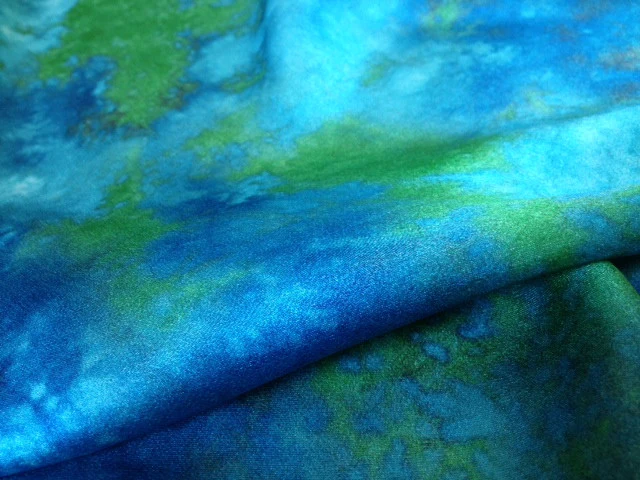 Lagoon Satin Silk Chiffon