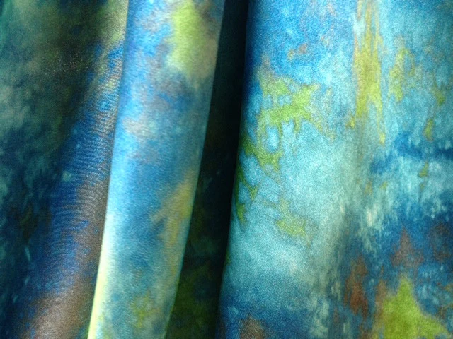 Lagoon Satin Silk Chiffon - Image 3