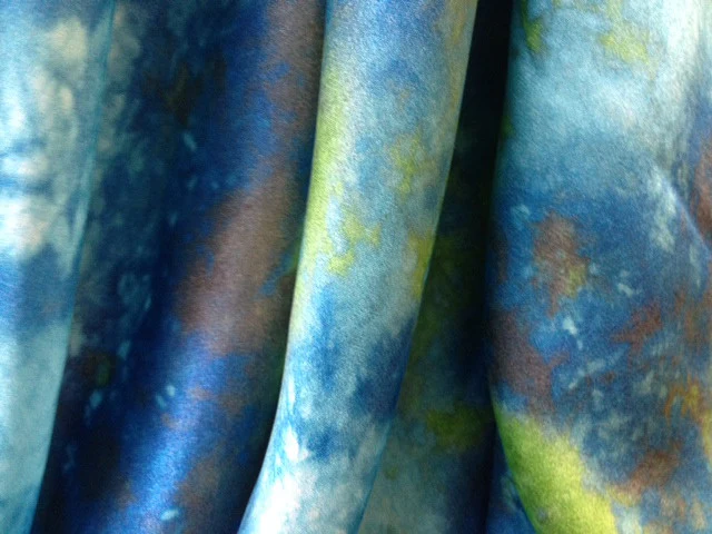Lagoon Satin Silk Chiffon - Image 5